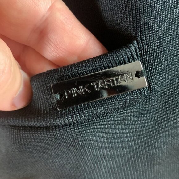 Pink Tartan black viscose blend cardigan sweater size M - Picture 6 of 7